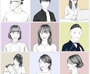 お写真を元に♪ おしゃれな似顔絵・アイコン描きます シンプルだけど目立つ！SNS・ビジネス・プレゼントなどに◎ イメージ9