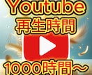 YouTube再生時間★収益化実績あります 再生時間1000〜4000時間選べます イメージ1