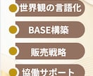 協働型ブランド言語化＋BASE構築します 作業代行ではなく、協働です。熱い想いを言語化→世界観に。 イメージ3