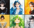 おしゃれなアイコン作成（SNS用：4枚制作）します 最短2日！X・Instagramにピッタリなアイコン制作！ イメージ2