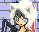 レトロ風ドット絵で似顔絵のイラストを書きます 背景もついてるので雰囲気を楽しんでください！ イメージ6