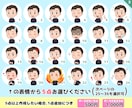 初めても安心5点セット☆GIFアニメ作成もできます 表情豊かなイラストで『伝える』をグレードアップ‼︎ イメージ3