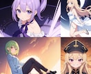 商用込み・可愛い絵柄！要望に合うイラスト描きます アニメ・イラスト/一枚絵・アイコン・立ち絵・動画配信・グッズ イメージ2