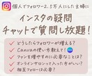 素人が2.5万人フォロワーに！インスタ相談受けます Instagramのコツ、やり方は？運用の悩みを質問し放題！ イメージ1