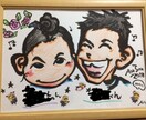 写真等で書いてほしい似顔絵やイラストを描きます 記念日のプレゼントや観賞用などに喜ばれています。 イメージ2