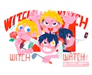 ポップでパッと目を惹く人物やシーンを描きます 挿絵やWEB、グッズなど幅広い媒体に対応します！ イメージ3