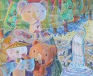 クロくまがアナタの心を温めるイラスト描きます 泣きたい時に見ると気持ちがリセットされて落ち着くんだよね…。 イメージ5