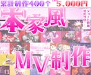 実績400以上！高クオリティな本家風MV制作します 実績累計400件以上/対象楽曲多数/初めてのご依頼も大歓迎！ イメージ1