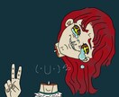 ポップで少しサイケ混じりの可愛い絵を提供します アイコンなどに激推し！みんなとかぶらない可愛いアイコンを！！ イメージ3