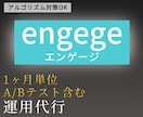 1ヶ月／engage（エンゲージ）を運用代行します 人材確保メインの現役アドバイザー／内製化した運用ノウハウ活用 イメージ1