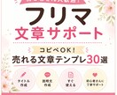売れる文章テンプレ作ります 使えるタイトル&説明文で即売れをサポート イメージ1