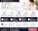 AIで記事を書き続ける仕組みを一緒に作ります AI任せではなく、あなた専用の執筆フローを一緒に設計します イメージ10