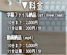 動画の【字幕 / テロップ】作成いたします 面倒で時間のかかる字幕作成、お任せください！ イメージ2