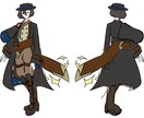 キャラクターのデザインと立ち絵を作成します あなたのイメージを具現化したいなら、私のおまかせを！ イメージ1
