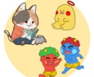 SNS活動応援！オリジナルキャラクター作成します 企業実績多数！修正無制限無料！これからを応援したい特別価格！ イメージ4