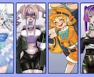 IRIAM向け【新規限定】スターターパック描きます IRIAM配信向けの立ち絵(全身)＋ミニキャラパック イメージ3
