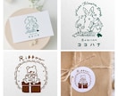 ナチュラルでかわいい絵本のような手描きロゴ作ります 想いをつたえる丁寧なデザイン＊看板・ショップカード・SNSに イメージ3