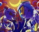 不気味ポップなハロウィンイラスト描きます 衣装デザインも可能★ポップでホラーなハロウィンイラスト♪ イメージ4
