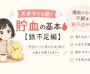鉄不足から整えるズボラ貯血習慣PDFにまとめてます 理由のない不調は鉄不足かも。食事でやさしく整えます イメージ1