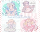 最短納品3日~！きゅるんとしたイラスト描きます 個人様やVTuber様大歓迎…！2000円~描きます！ イメージ1