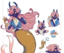 魅力的なキャラクター立ち絵を描きます TRPGやゲームに最適！デザインからのご依頼も引き受けます！ イメージ10