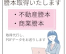 会社、不動産の謄本を取得しPDFをお送りします 必要な時にすぐ手配いたします！ イメージ1
