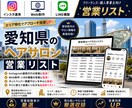 営業しやすい愛知県のヘアサロンリストを売ります インスタ運用・Web制作・LINE構築向け厳選リスト① イメージ1