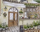 大切なお店やお家を手描きの絵にします 写真から温かみのある一枚を描きます イメージ10