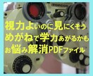 視力は良いのに見にくそう。めがねで学力アップします お子様の悲鳴に気がついて！　『読トレめがね』で学力アップ イメージ6