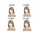 ブログのふきだし等に使える表情イラスト作成します 外国人風の表情セットがほしい方！ イメージ7