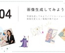 欲しい画像が作れる！画像生成講座をお届けします 「対面／スライド付き／質疑応答あり／初心者向」オンライン形式 イメージ11