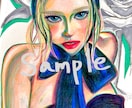 リアル×アート風に似顔絵を描きます 写真やイメージを元にアート風ポートレートを制作します イメージ2