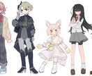 ゲームやTRPGに使える立ち絵描きます ゲームやTRPGに使える立ち絵！ポーズ・服装調整可能です イメージ2