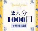 本格姓名診断☆★深くあなたを紐解きます 性格、健康、離婚、子ども、旧姓に戻すか等の悩みも診断します イメージ2