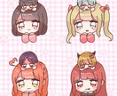 SNS夢絵アイコンお描きします もえもえキュンなアイコンです♡ イメージ3