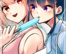 限定　早くお安くイラスト作成します 人物の絡み・デフォルメ・Vtuber イメージ2