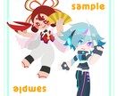 主線無しポップなちびキャラ描きます 目を引くテイスト！アイコンやグッズに最適です！ イメージ3