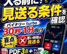 盲点バイナリーturbo手法を教えます 入る前に見送る条件まで確認する イメージ1