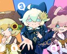 イラスト制作（等身高め）やります キャラクター立ち絵やグッズ制作、MVなどに！ イメージ2