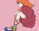 女の子の絵やSNSのアイコンを描きます イラストやSNSのアイコンを書かせていただきます。 イメージ2