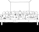 WEB、グッズ、挿絵、記念日イラスト等お届けします 手描き風のシンプルなゆるかわイラスト イメージ4