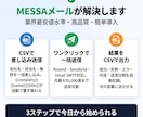 NEW「メッサメール送信」自動メールできます メール自動配信システムがこの価格で登場 イメージ3