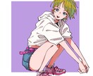 雰囲気あるおしゃれな女の子描きます SNS用アイコンやブログの挿絵などに…！ イメージ2