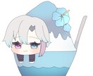 かき氷に埋もれてます 今まさに旬！夏にピッタリのSDイラスト イメージ1