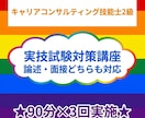 特典資料付き！キャリコン技能士2級、実技対策します 【個別徹底伴走支援】3回受験で合格者のリアルなノウハウ伝授！ イメージ1