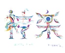 色彩豊かな世界観で個性的で華やかな命名書を描きます 文字に命を宿すように、想いを込めて一つひとつ丁寧に制作します イメージ8