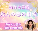 西洋占星術で二人の情熱の相性を本格鑑定いたします 火星と金星が紡ぐ、あなたと彼の本当の相性を読み解きます イメージ1