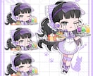 2,5等身のミニキャラを描きます 水彩風の塗りにも対応可能です。様々な用途によって制作します イメージ4