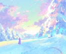 印象的な手描きの主線なしアニメーションを制作します ループアニメ・MV・待機画面などYouTuber様におすすめ イメージ14