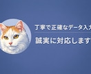 在宅で迅速・丁寧にデータ入力します 丁寧で正確なデータ入力を誠実に対応します イメージ1